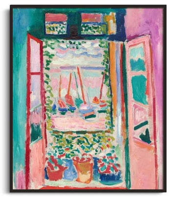 Inspiration Fenêtre ouverte à Collioure Matisse - peinture à l'huile