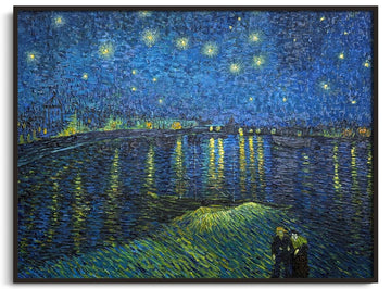 Inspiration Van Gogh - Nuit étoilée sur le Rhône